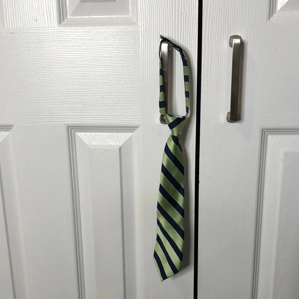 Gymboree Green and Blue Striped Tie, Size 2T-5T